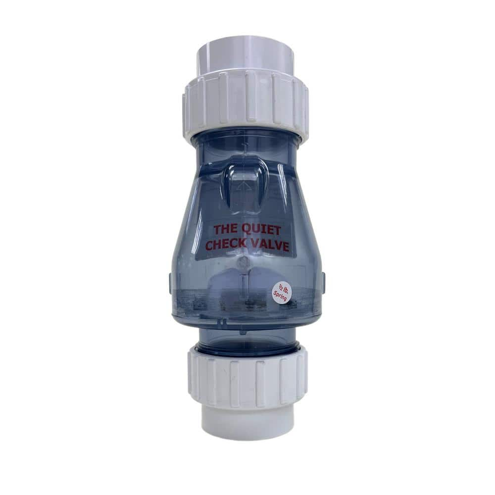 Liberty Pumps 2 in. Clear Quiet PVC Check Valve QCV200C-CL - The Home Depot