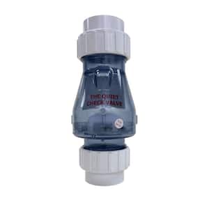 2 in. Clear Quiet PVC Check Valve
