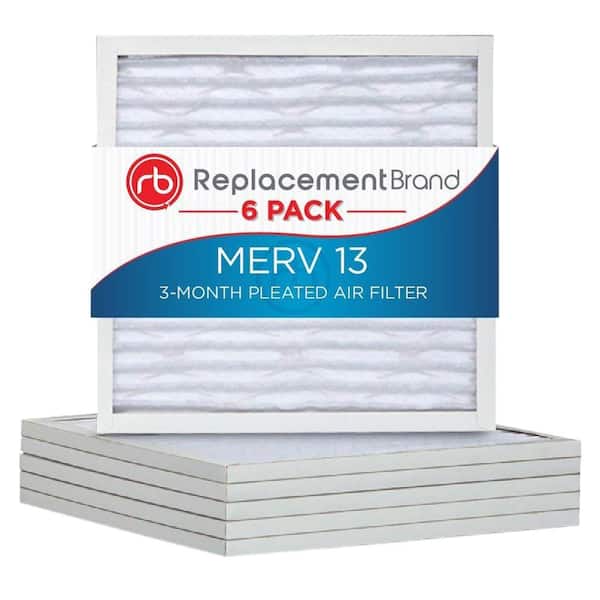 Unbranded MERV 13 16  x 25  x 1  Replacement Air Filter (6-Pack)