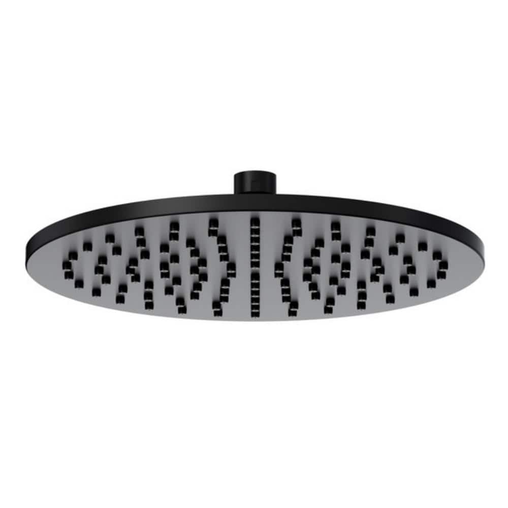 1-Spray Pattern 9.84 in. Wall Mount Fixed Shower Head in Matte Black price history on PriceWatchPro