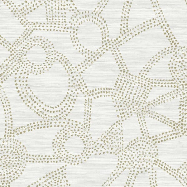 RoomMates Nikki Chu 30.75 sq. ft. Taupe Amhara Peel and Stick Wallpaper