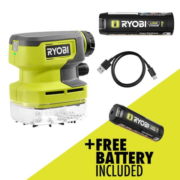 USB Lithium Desktop Vacuum Kit with 2.0 Ah Battery, Charging Cable, and FREE USB Lithium 2.0 Ah Battery