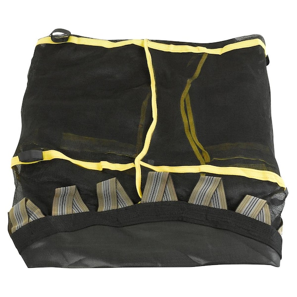 Trampoline Replacement Jumping Band Mat With Attached Safety Net For 55 in. Round Frame-Clips Included-Net & Mat Only