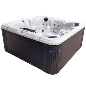 Insight 5-6 Person Lounger 34-Jet, 73-Port 240-Volt Hot Tub with Ice Bucket