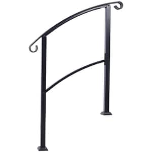 37 in. Steel Handrail for Outdoor Steps