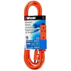 9 ft. 16/3 SJTW Multi-Outlet (3) Indoor Light-Duty Extension Cord with Cube Power Tap