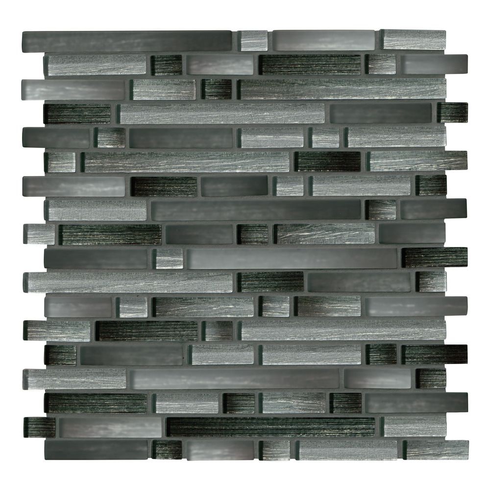 Stormy Tide Interlocking 12 in. x 12 in. x 0.31 in. Glass Mesh-Mounted Mosaic Wall Tile (9.8 sq. ft./Case) price history on PriceWatchPro