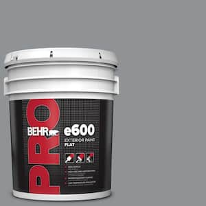 5 gal. #PPU26-05 Flint Gray Flat Exterior Paint