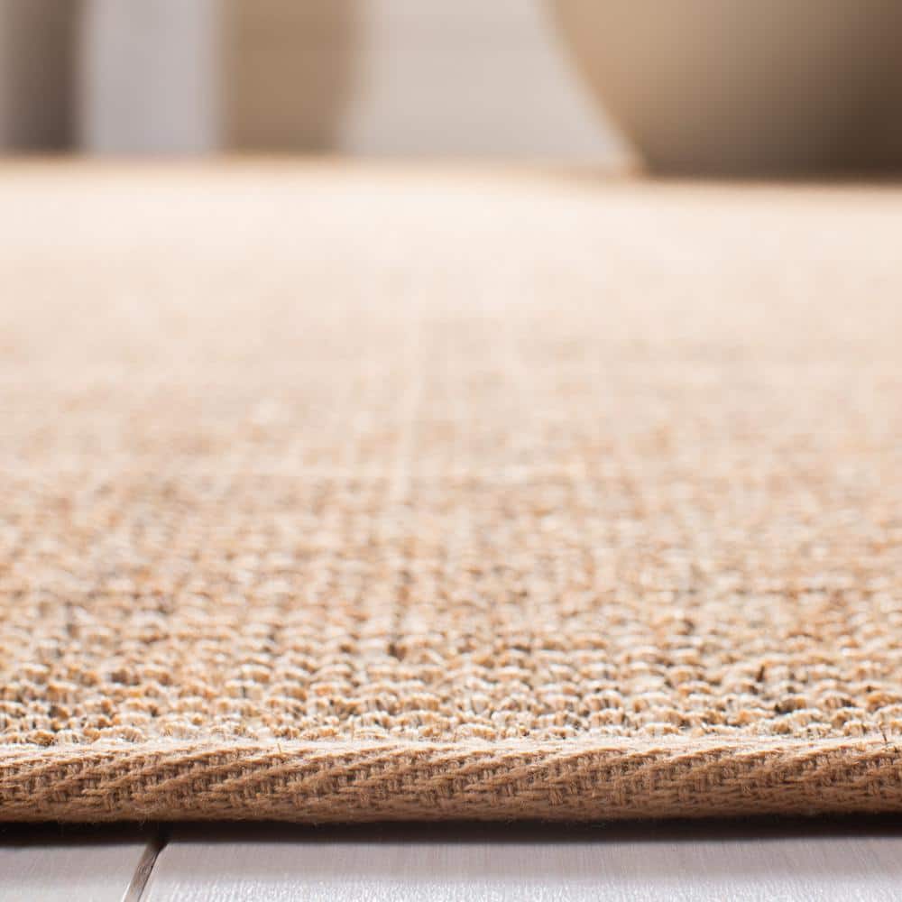 Beige Handmade Wool Runner Rug with Non-slip Backing