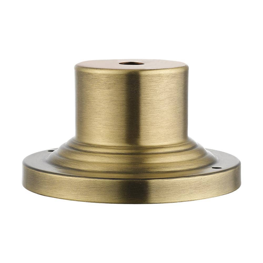 Antique Brass Cast Aluminum Outdoor Pier Mount Adaptor with Standard Fitter
