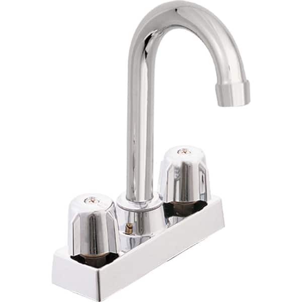 EZ-FLO Basic-N-Brass Collection 2-Handle Bar Faucet in Chrome