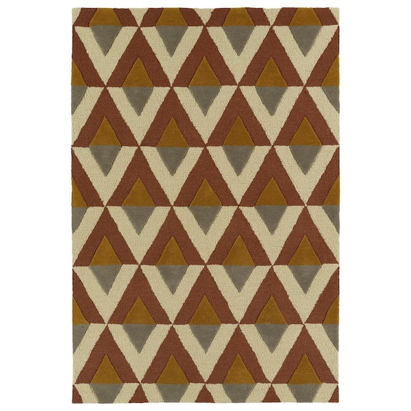 Kaleen Spaces Brick 5 ft. x 7 ft. Area Rug