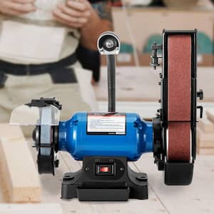 2 in. Belt Sander and 6 in. Disc Sander With Sturdy Base and LED Working Lamp