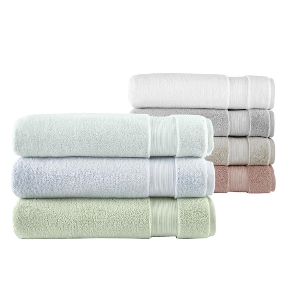 Home Decorators Collection Steel Blue Egyptian Cotton Loop Towel Bath Sheet