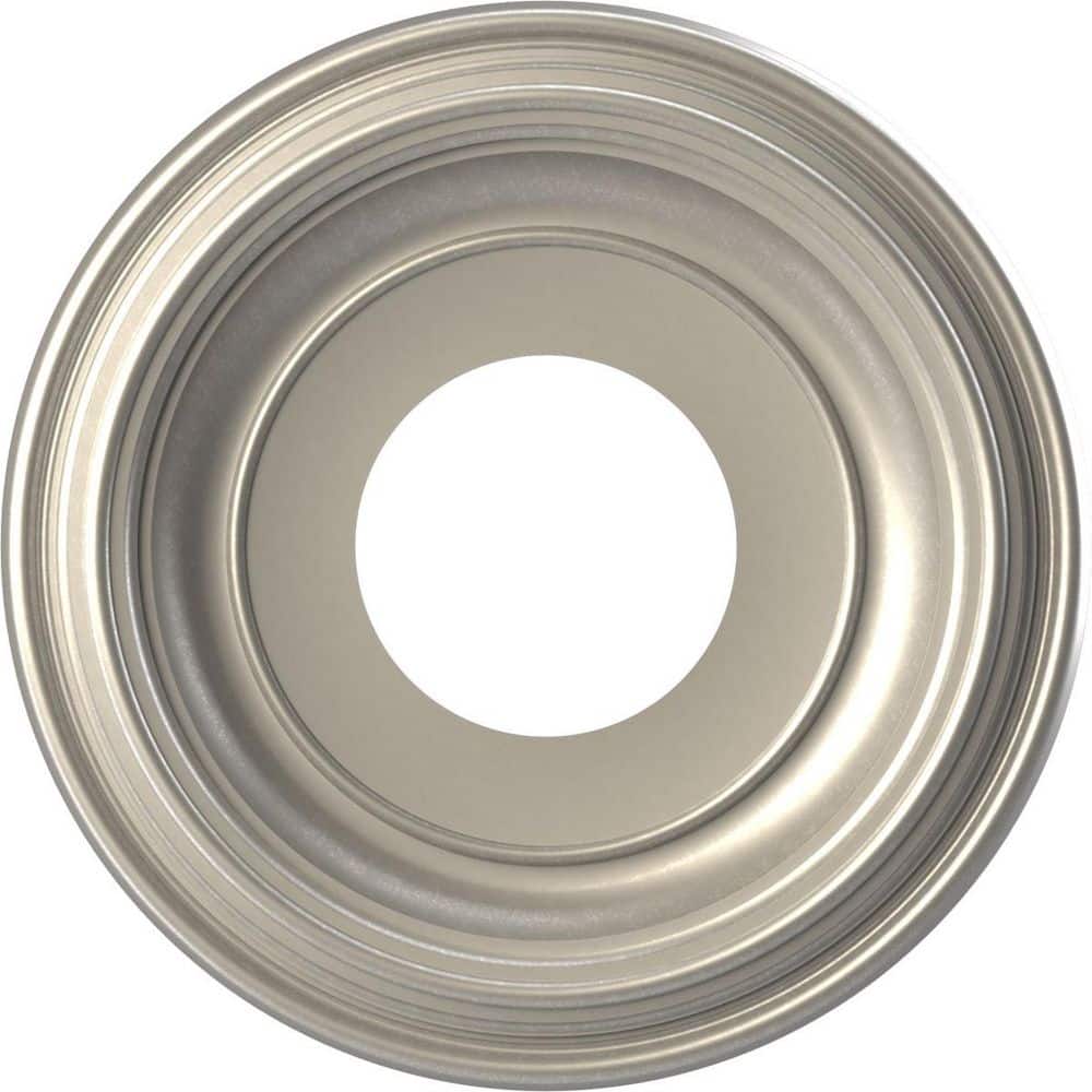 Traditional 10 in. O.D. x 3-1/2 in. I.D. x 1-1/8 in. P Thermoformed PVC Ceiling Medallion Bright Coat Aluminum price history on PriceWatchPro