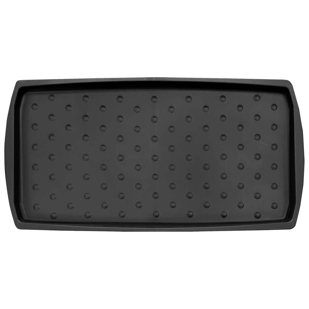 Mohawk Home Boot Tray Black 15 in. x 29.5 in. Boot Tray Mat