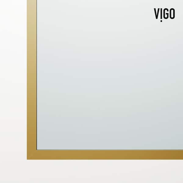 Zenith 34 in. W x 62 in. H Frameless Fixed Tub Screen Door in Matte Brushed Gold with 3/8 in. (10mm) Clear Glass