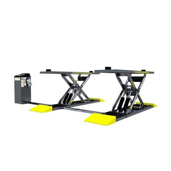 BENDPAK MDS-6EXT Mid-Rise Scissor Car Lift with Open Center and Extended Platform, 6000 lb. Capacity, 208-230V, 60 Hz, 1-Phase