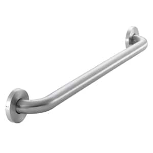 24 in. L x 3.1 in. ADA Compliant Grab Bar in Brushed Stainless Steel