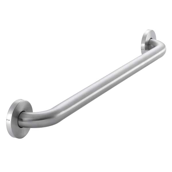 Glacier Bay 24 in. L x 3.1 in. ADA Compliant Grab Bar in Brushed Stainless Steel