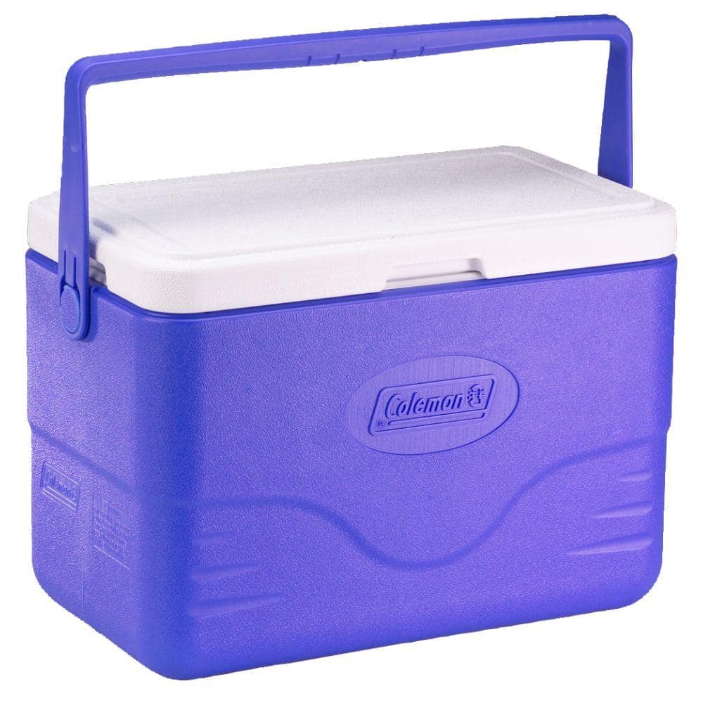 Coleman 28 Qt. Cooler with Bail Handle Blue-6278-718G - The Home Depot