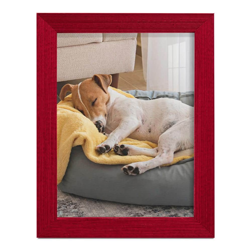 Wexford Home Grooved 6 in. x 8 in. Red Picture Frame WF107E The Home