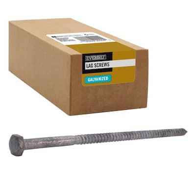 1/4 in. x 6 in. Hex Galvanized Lag Screw (25-Pack)