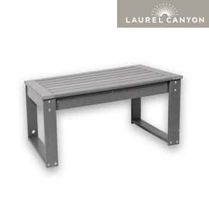 Slate Grey Rectangular HDPE Recycled Plastic Patio Coffee Table