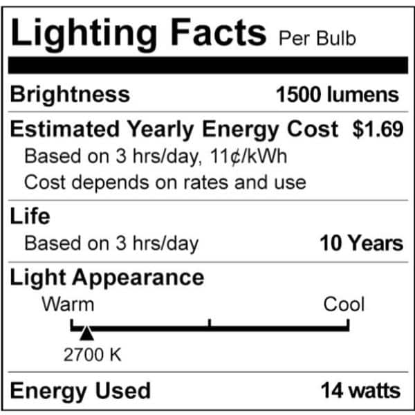Philips Frosted Soft White A19 LED Light Bulb 4-Pack