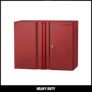 Heavy Duty Welded 20-Gauge Steel Wall Mounted Garage Cabinet in Red (28 in. W x 22 in. H x 14 in. D)