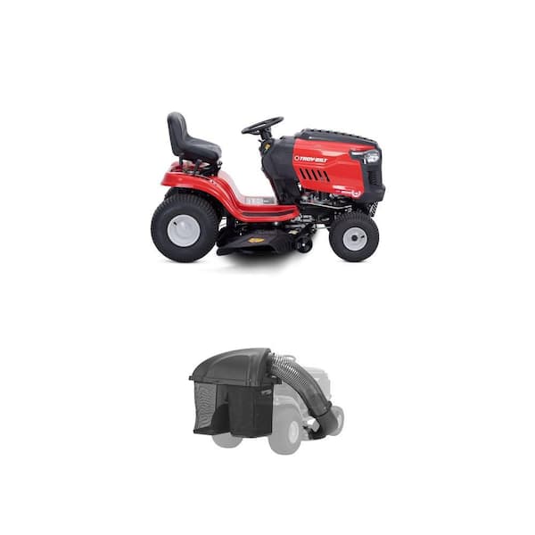 42/46 in. Double Bagger and Bronco 46 in. 547cc Engine Riding Mower Combo