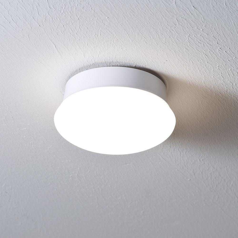 Commercial Electric Spin Light 7 in. LED Flush Mount Ceiling Light