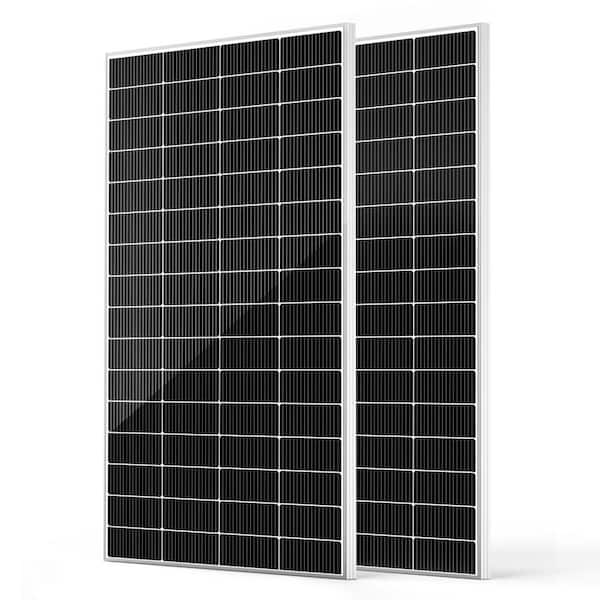 2-Pieces 200-Watt N-Type 16BB Monocrystalline Solar Panel 400-Watt Compact Lightweight Backup Power for RV Cabin