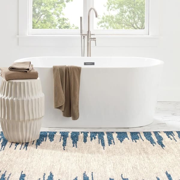Moss Machine Washable Moonlight 5 ft. x 8 ft. Indoor Area Rug