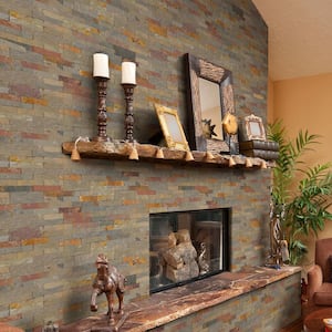 Gold Rush Veneer Ledger Panel 6 in. x 12 in. Peel and Stick Slate Wall Tile (15 sq. ft./Case)