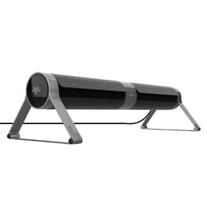 AIRBAR Four 35 in. 3 Fan Speeds Tower Fan in Black with Adjustable Feet to Convert to Airbar