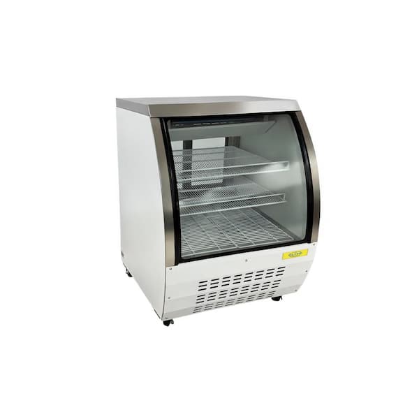 Elite Kitchen Supply 36.3 in. 12 Cu. Ft. Deli Refrigerator Case EC36L White