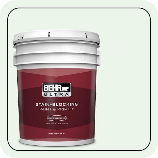 BEHR ULTRA 5 gal. #460A-1 Bubble Extra Durable Flat Interior Paint & Primer