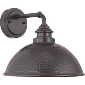 Englewood Collection 1-Light Antique Bronze Farmhouse Outdoor Medium Wall Lantern Light