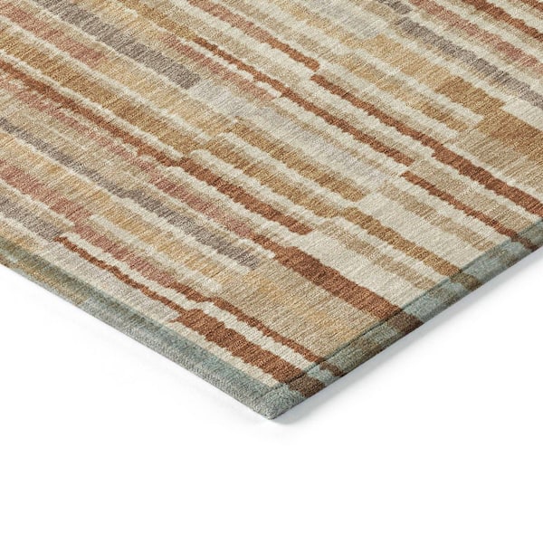 Chantille Machine Washable Indoor/Outdoor Abstract ACN2102 Terracotta 2 ft. 6 in. x 3 ft. 10 in. Area Rug