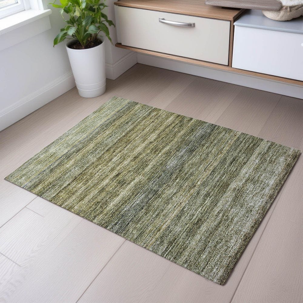 Mayfield Premium Machine Washable Abstract AMF1167 Aloe 2 ft. x 3 ft. Area Rug price history on PriceWatchPro