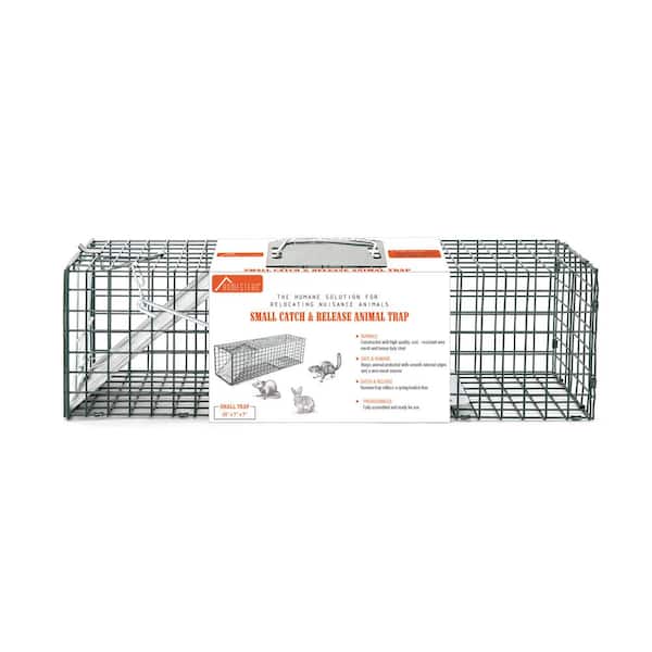 Luxtrada Small Animal Humane Live Cage Rat Mouse Mice Chipmunk Small Rodent  Catch Trap for Indoor and Outdoor for Gopher Opossum Skunk Groundhog  Squirrel Spay Feral Stray Cats Rescue Wild Rabbits 
