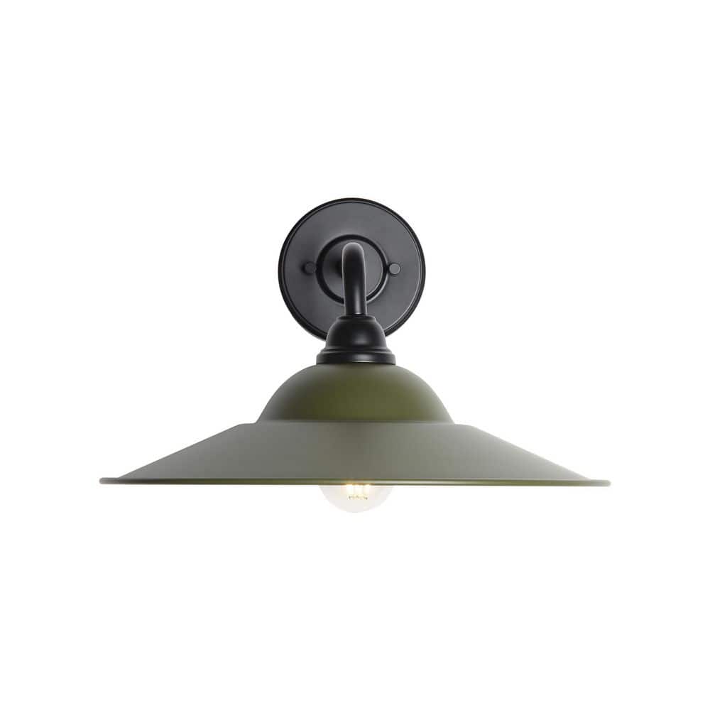 Croma 15 in. Matte Black Outdoor Hardwired Wall Sconce with No Bulbs Included price history on PriceWatchPro