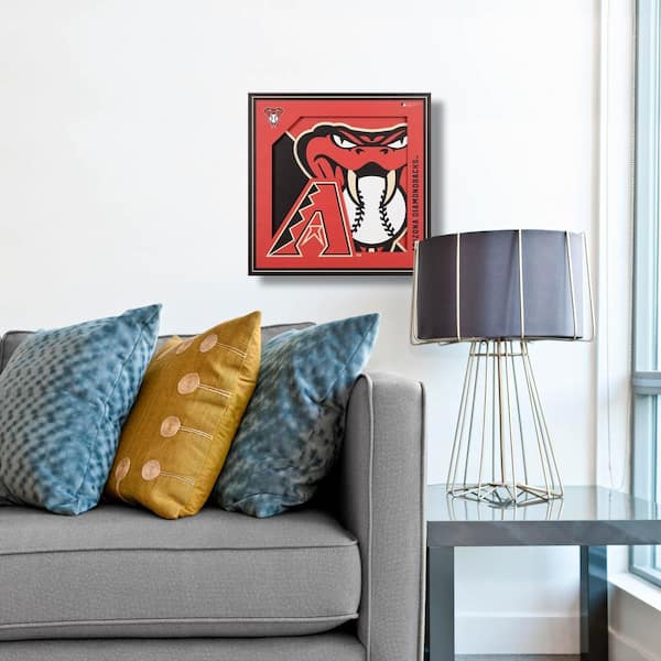 YouTheFan MLB Arizona Diamondbacks 3D Logo Series Wall Art - 12x12