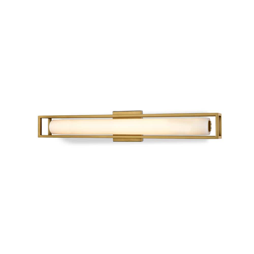 Lochwood 21 in., 1-Light 31-Watt Gold Integrated LED Wall Sconce price history on PriceWatchPro