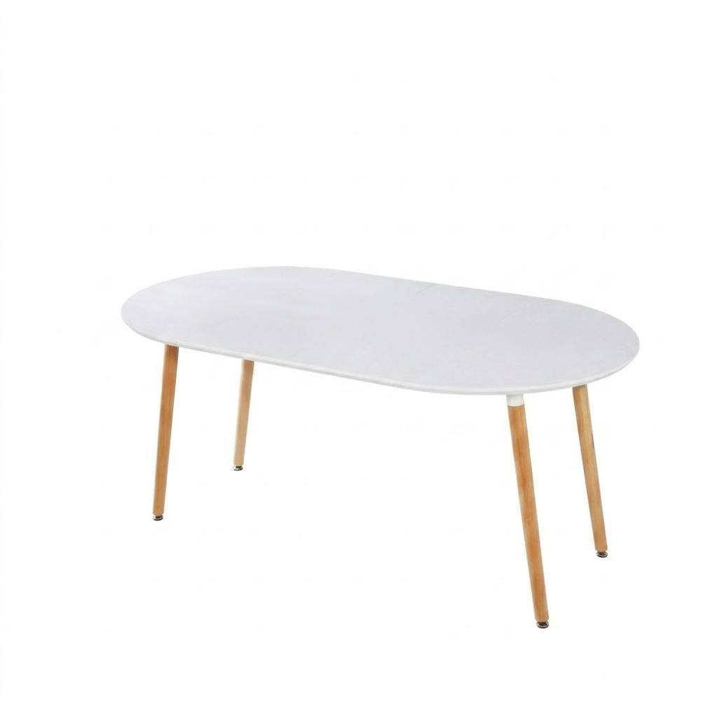 Matte White MDF Tabletop 70.87 in. W 4 Legs Dining Table Seats 6 price history on PriceWatchPro