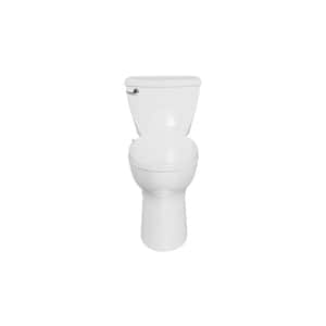 AquaWash 1.0 Manual Bidet Seat with Cadet 3-Right Height Elongated 1.28 GPF Toilet in White
