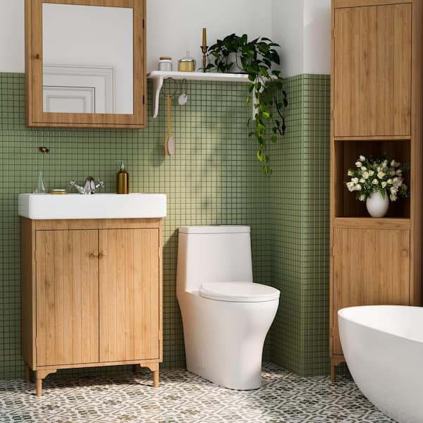 PT9009 One Piece Toilet Modern Toilet with Comfort Chair Elongated Toilet 12 inch Rough in White