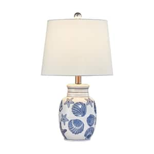 Sacramento 19 .75 in. Blue/White Table Lamp