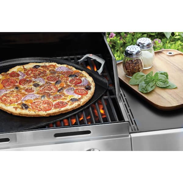 HOME-COMPLETE 14 in. Cast Iron Pizza Pan HW031125 - The Home Depot